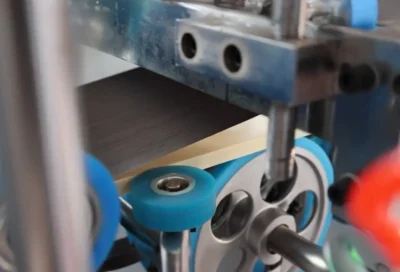 WPC wood grain automatic laminating