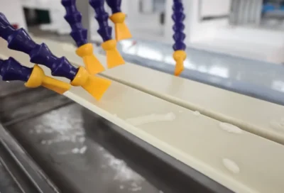 wood plastic composite extrusion hot and cold molding