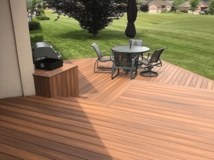 embossed wpc garden decking