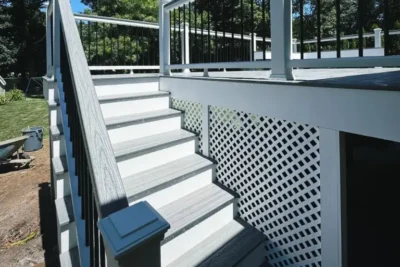 Embossed Composite Decking Stairs