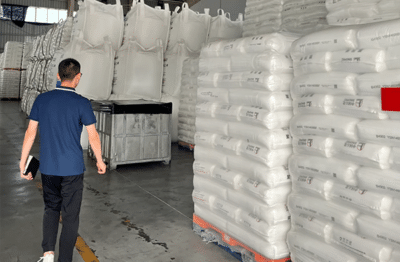 PE WPC raw material storage