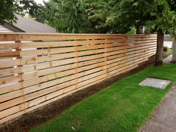 Traditional wooden fence