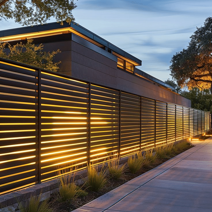 wpc fence for commercial space