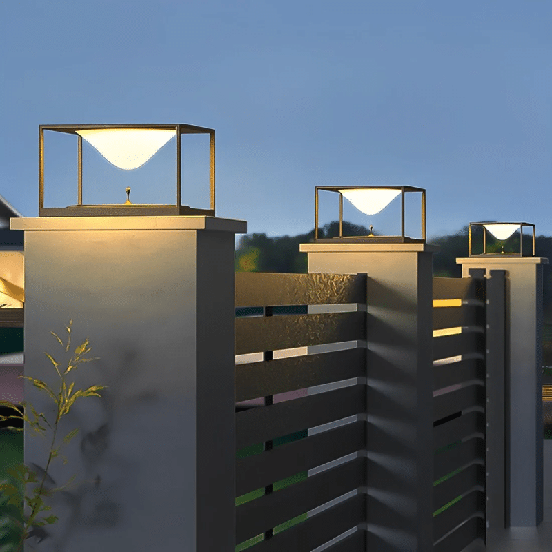 Cement Fencing Post Cap Lights