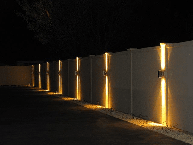 Fence spotlights can illuminate security boundaries