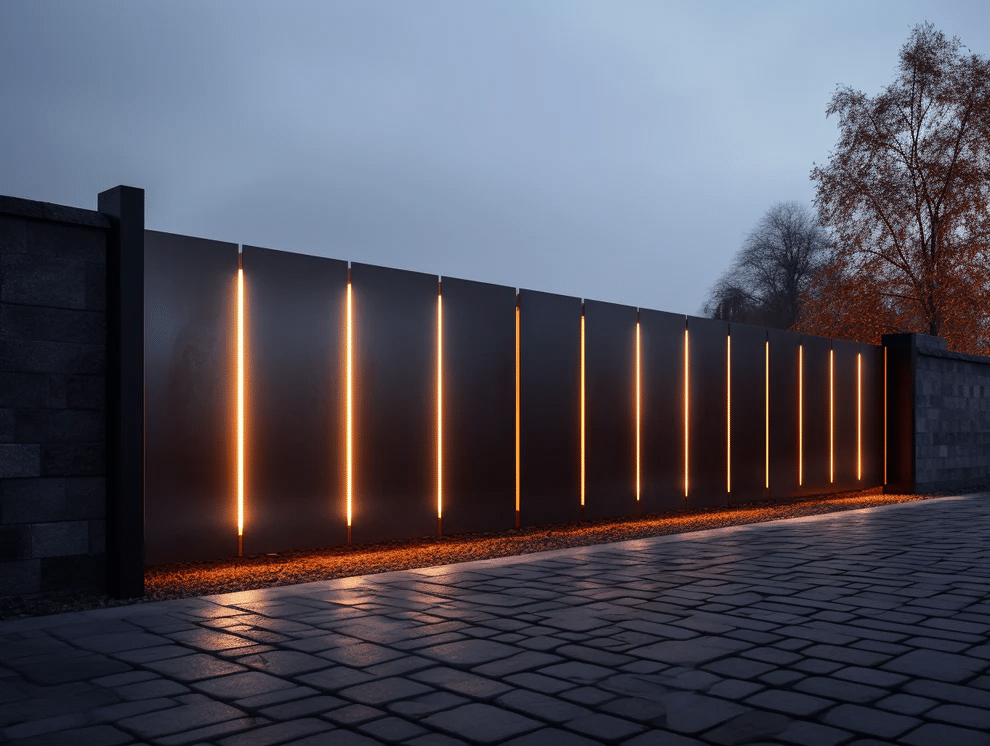 LED fence light strip continuous light strip effect