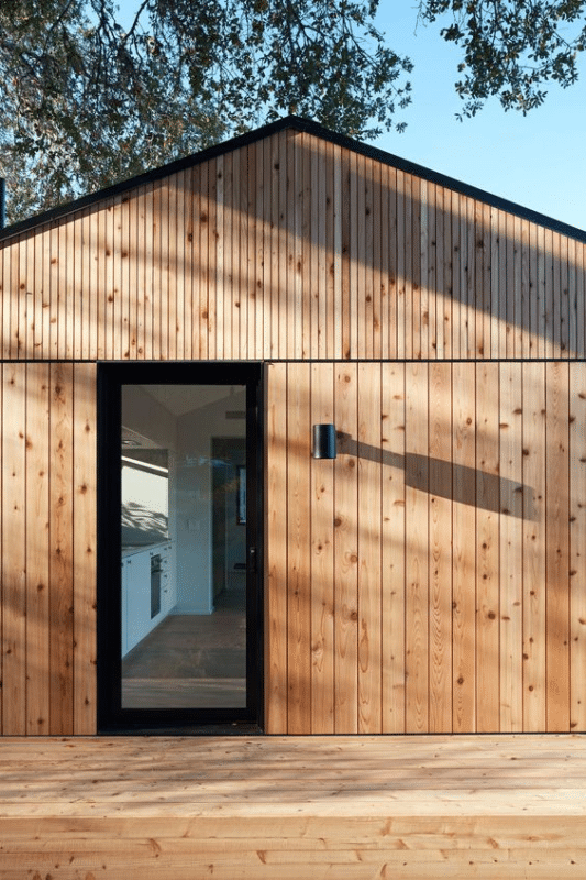 External timber cladding