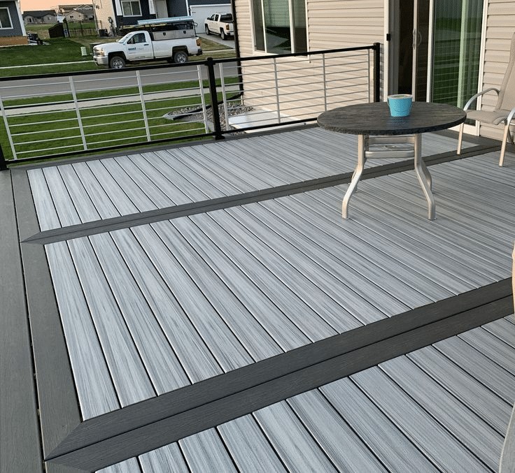 Framed WPC Decking Layout