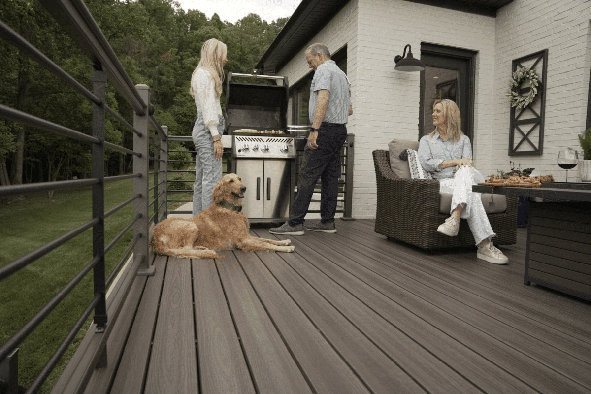 Enjoy the comfort of your WPC deck and garden space