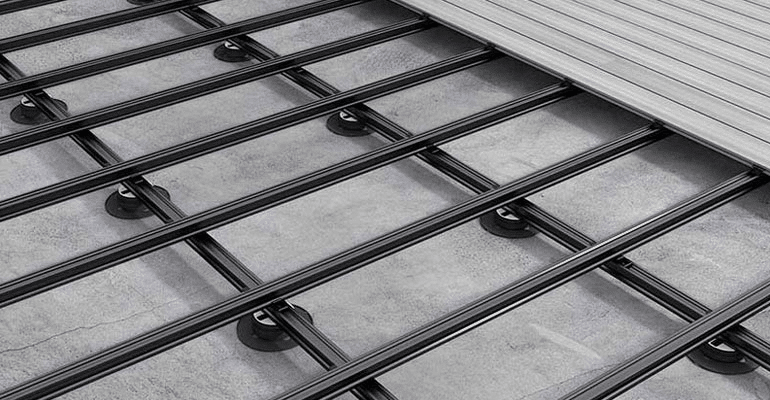 Composite decking supports