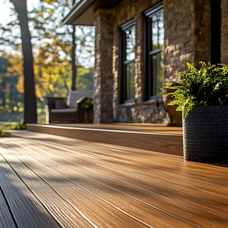 Clean and tidy deck after cleaning