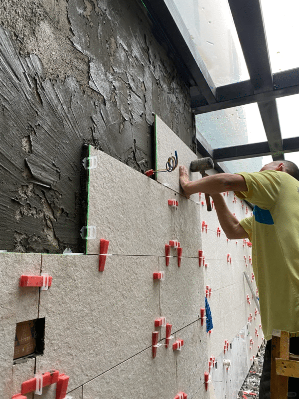 Faux stone wall panels exterior