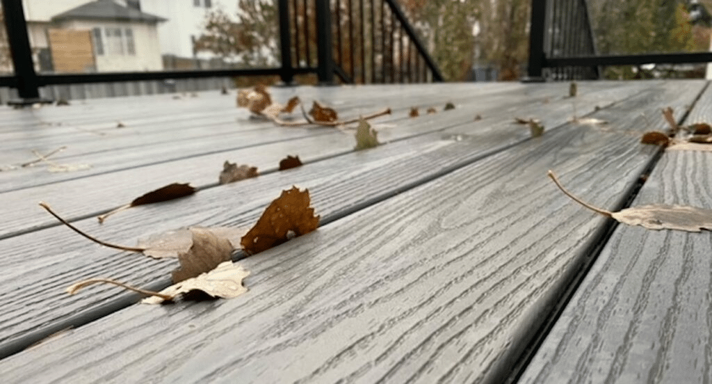 Clear debris on WPC deck