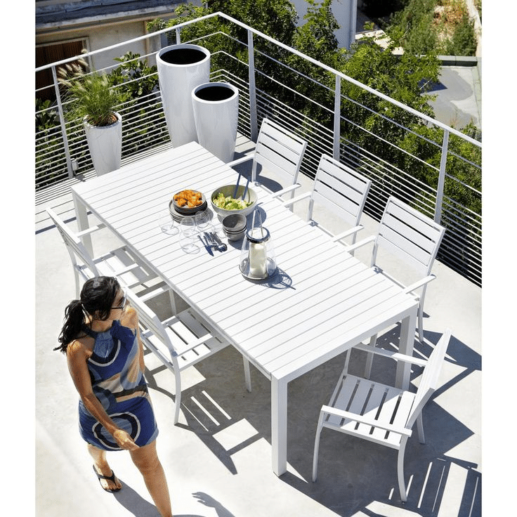 A table made from leftover Coposite deck