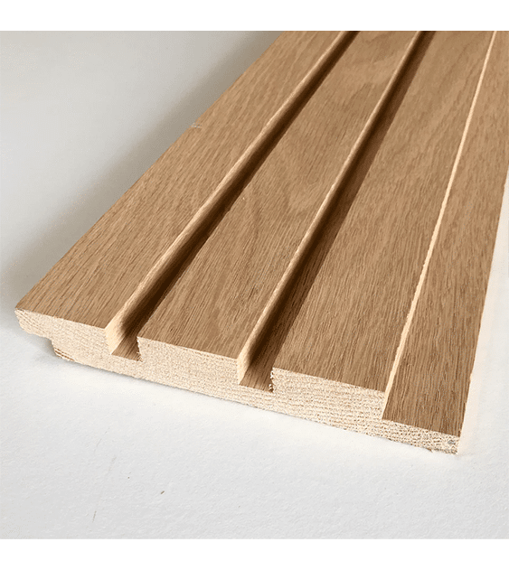 Wood fluted panel