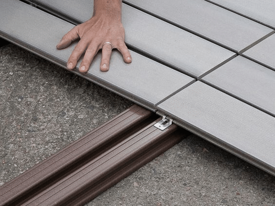 WPC decking joists Effect after fixing