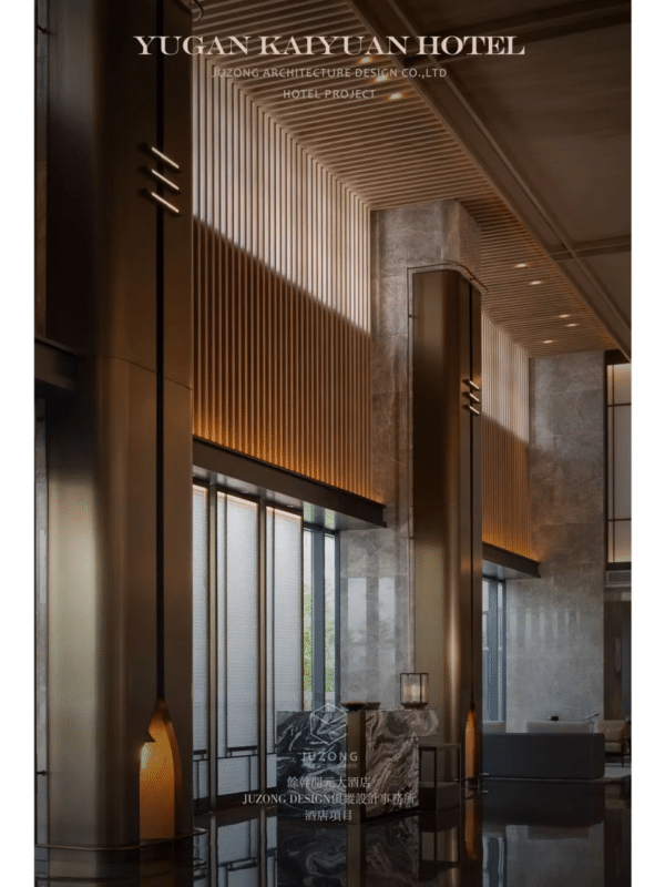 WPC wall panel design for hotel