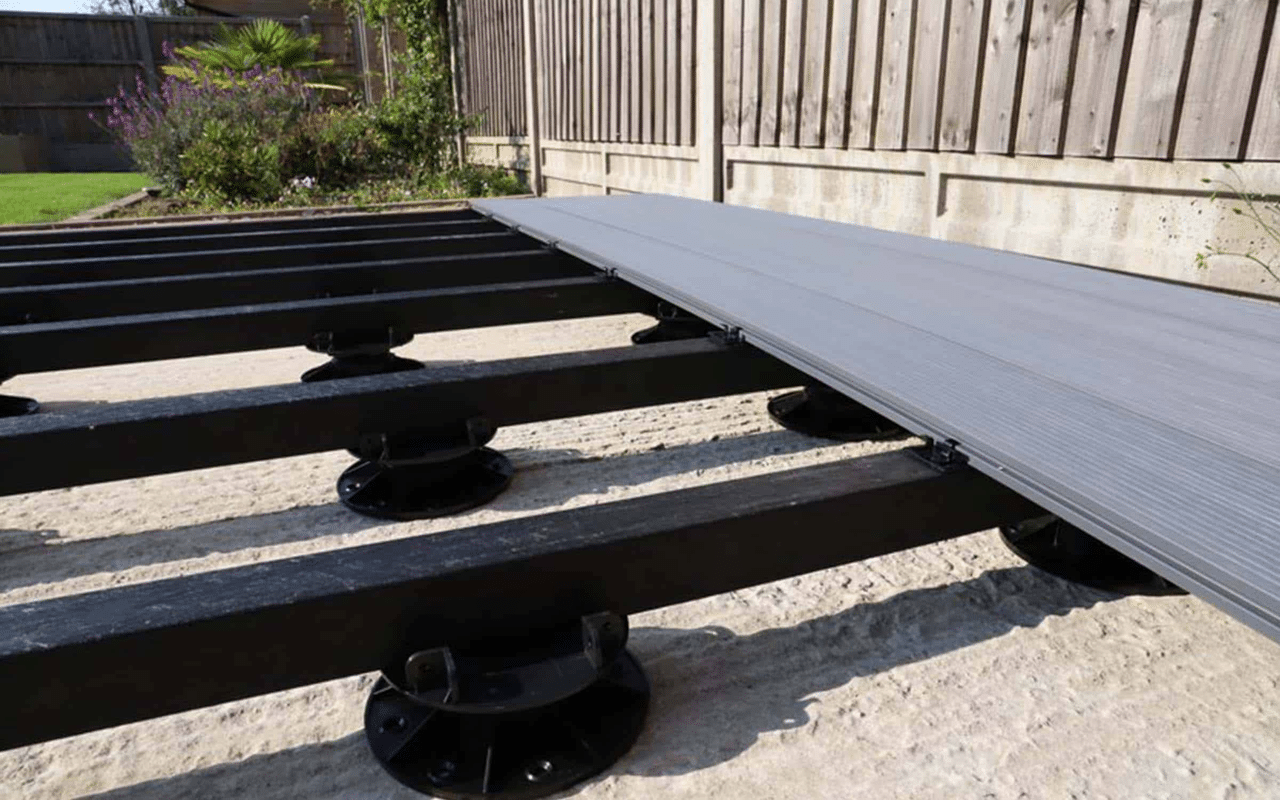 Installation deck diagram on concrete