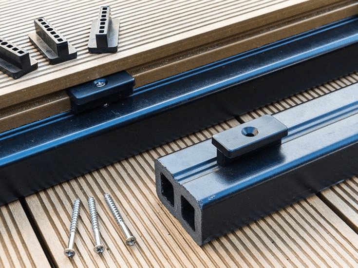 Composite deck boards joists and accessories
