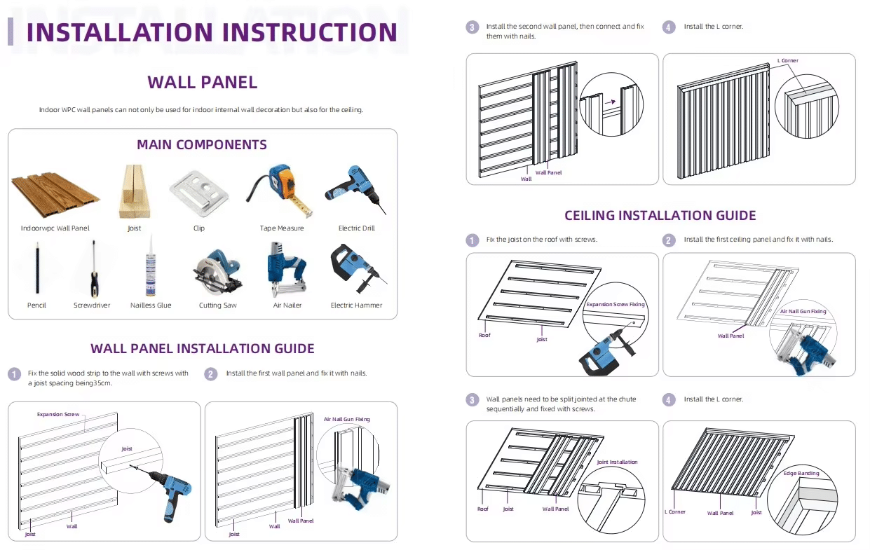 WPC Wall Panels Installation