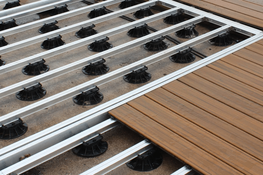 Metal composite decking beams