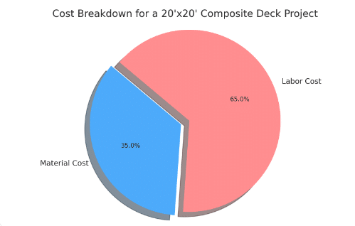 20'x20'WPC Labor and material ratio chart