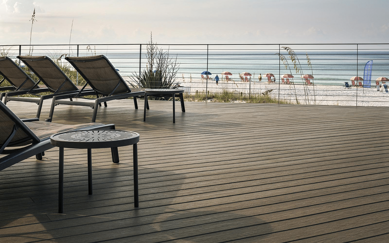 Cable deck railing