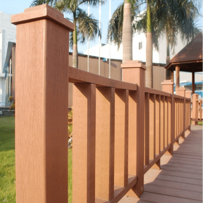 Composite deck railing