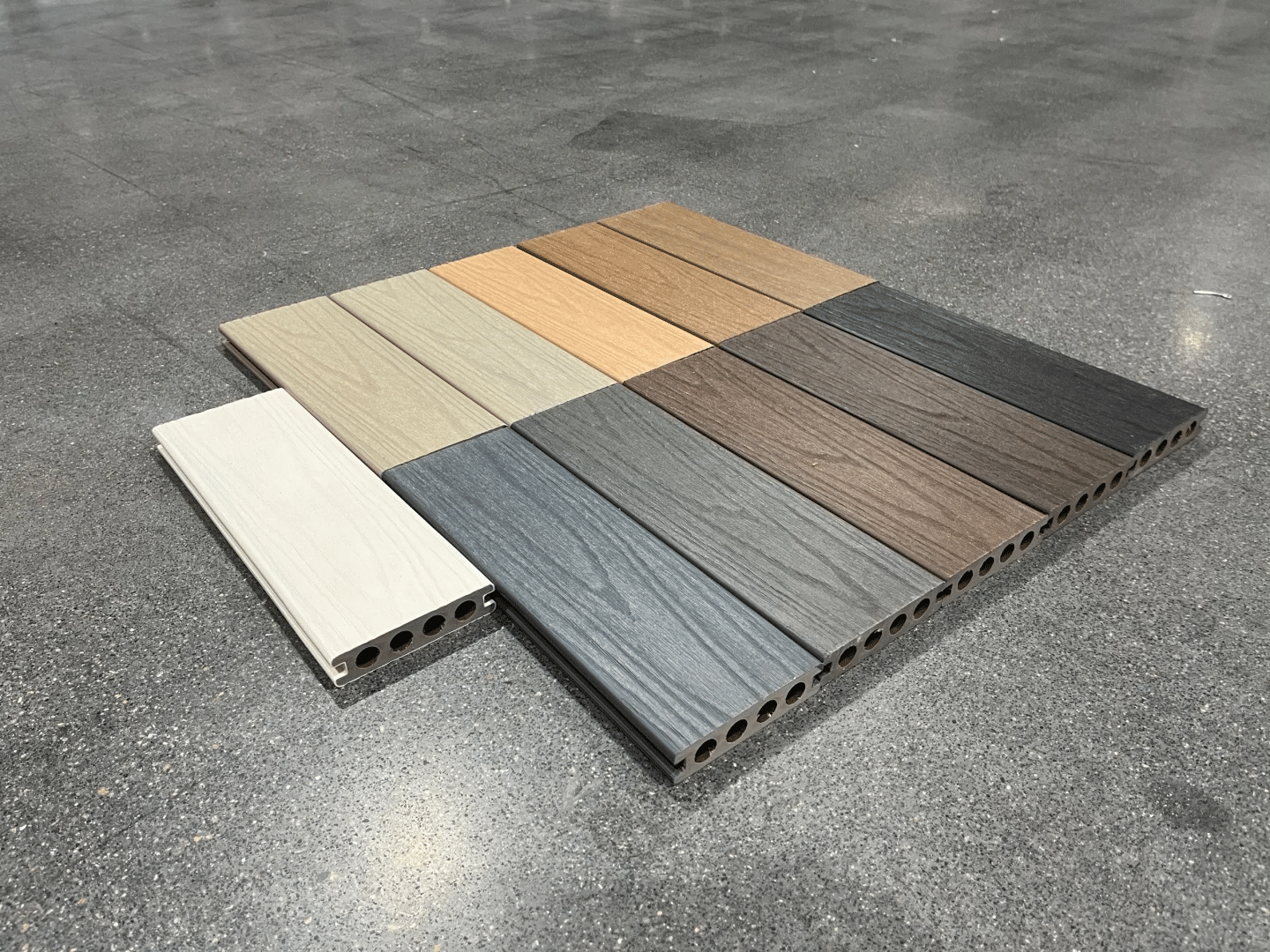 Composite deck of Ecoxplank