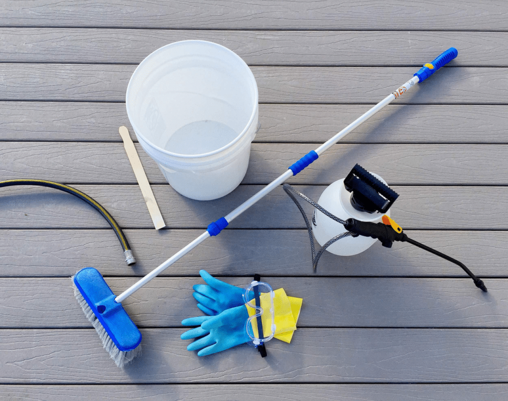 Composite decking maintenance and care