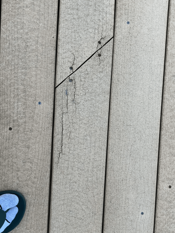 Screw straight into the lumber decking effect