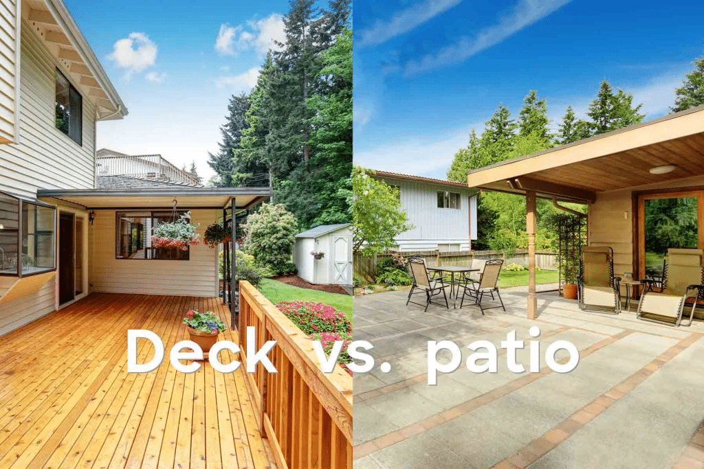 Difference dack vs. patio