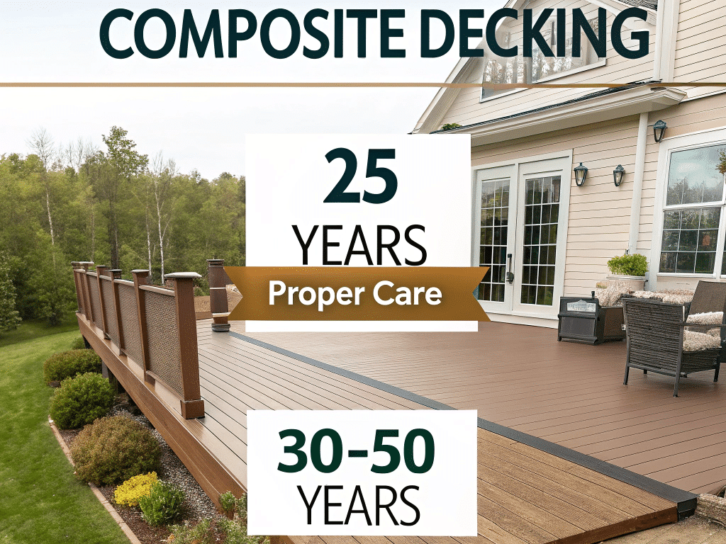 long lifespan of composite decking