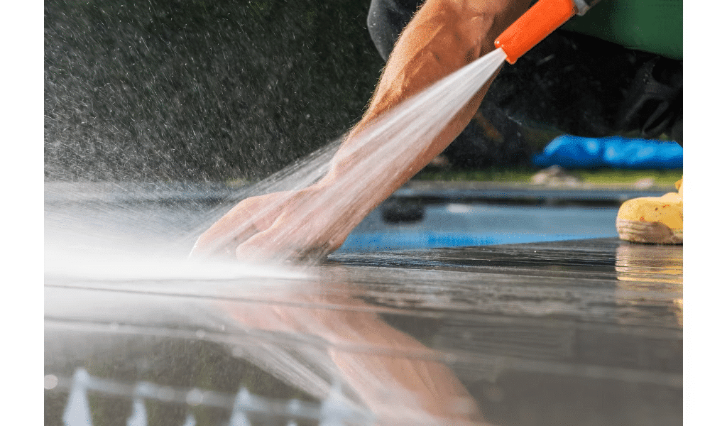 Power Washing a Composite Deck