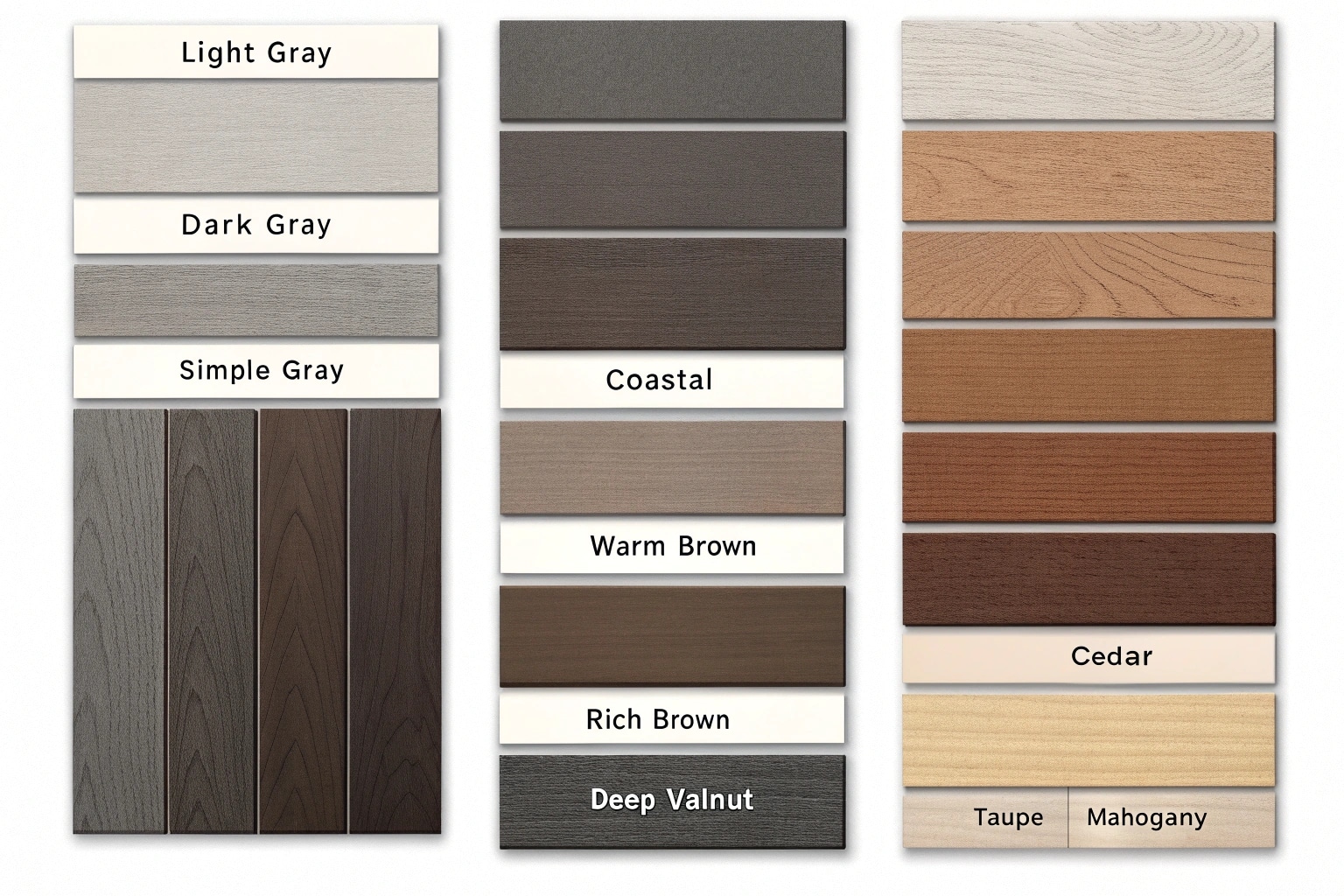 The most popular composite deck color of the past year