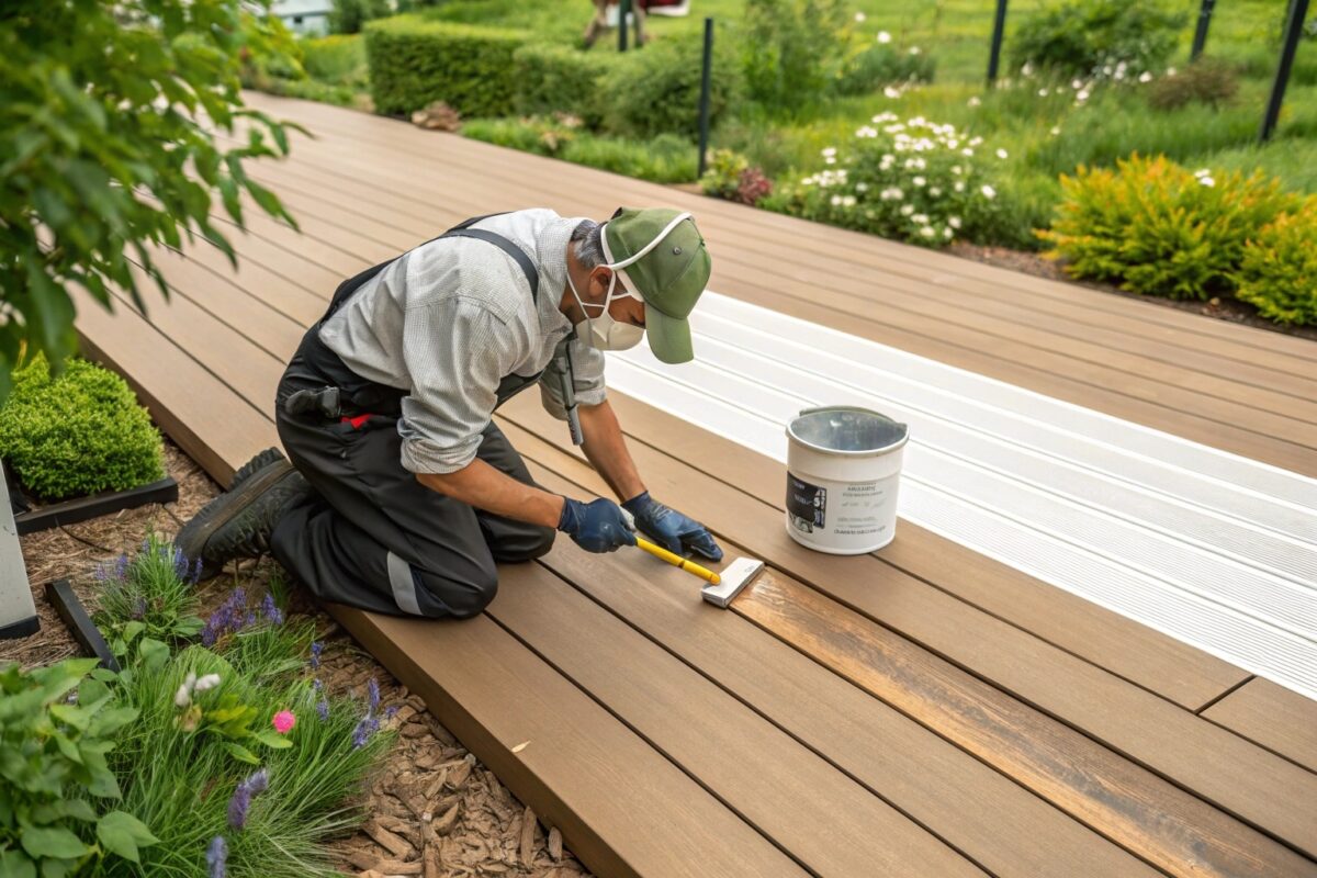 painting composite decking