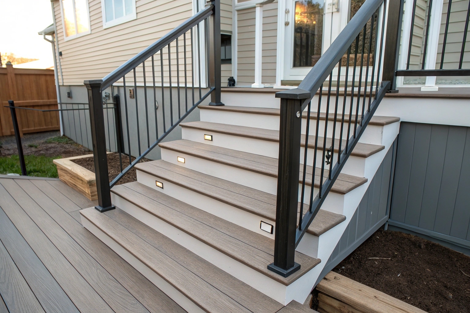 composite decking stairs