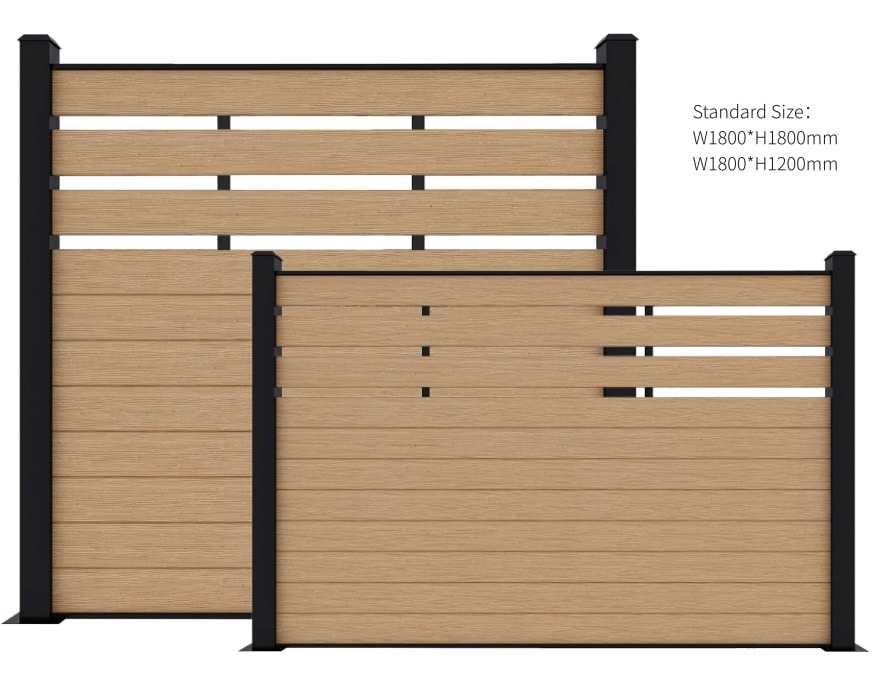 Mid-Trellis Composite Fence