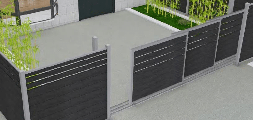 Telescopic electric wpc gate