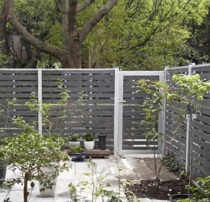 Garden single swing wpc gate