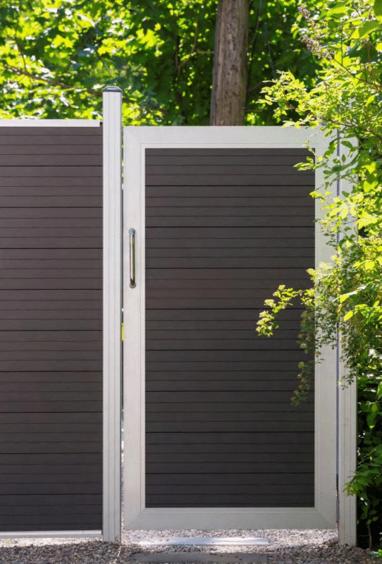 Single swing wpc gate