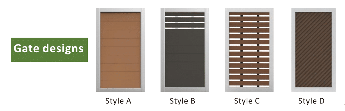 WPC fence gates collection 2025