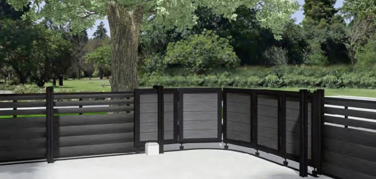 Turning Sectional Sliding WPC Gate