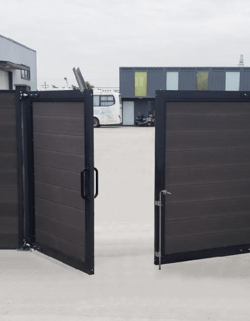 Double swing wpc gate