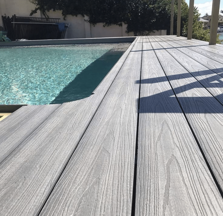 3D embossed WPC timber decking