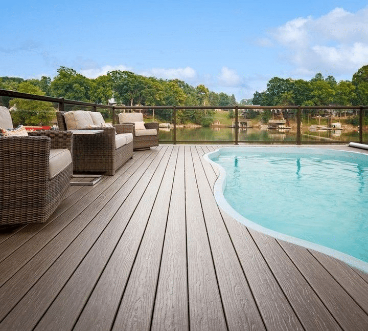 Co-Extrusion WPC Decking for pool